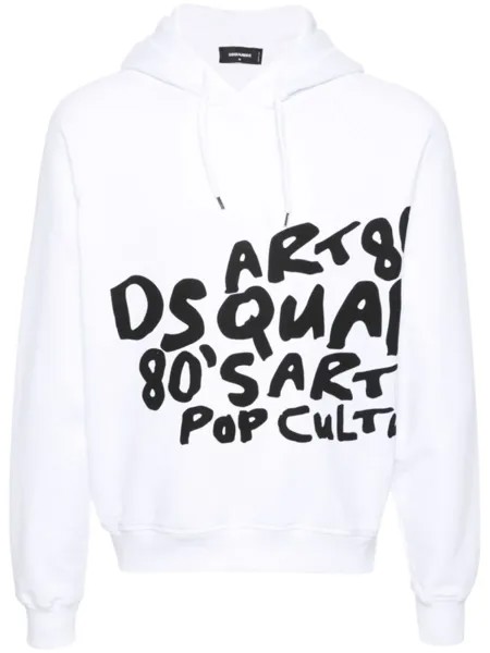 Dsquared2 худи Pop 80's Cool Fit, белый