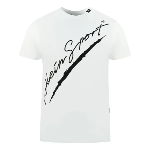 PleinSignature Белая футболка Plein Sport, белый