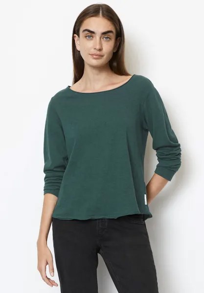 Топ с длинными рукавами Marc O'Polo DENIM CREW NECK REGULAR FIT CIRCULARITY, темно-бирюзовый