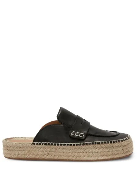 JW Anderson мюли на плетеной подошве, черный
