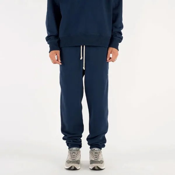 Трикотажные спортивные штаны Teddy Made, унисекс, темно-синие New Balance, темно-синий