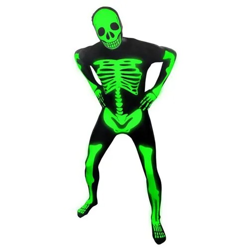 Морф-костюм Скелет (светится в темноте) (6455) 165-180 см