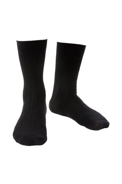 Бесшовные неэластичные носки из мериносовой шерсти для лечения опухших ног Steven, черный