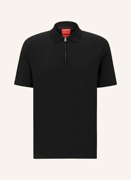 Рубашка поло HUGO Jersey DEKOK, черный