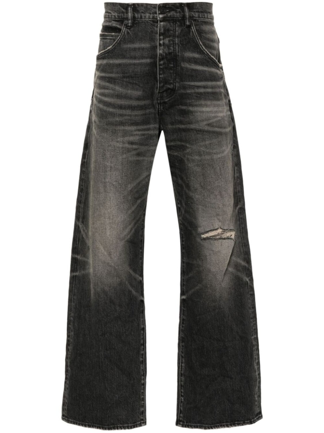 Purple Brand широкие джинсы P018 средней посадки, черный