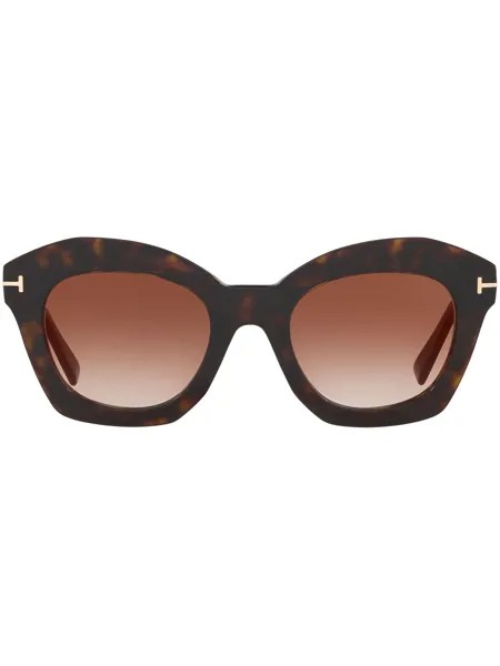 TOM FORD Eyewear солнцезащитные очки Bardot в оправе 'кошачий глаз'