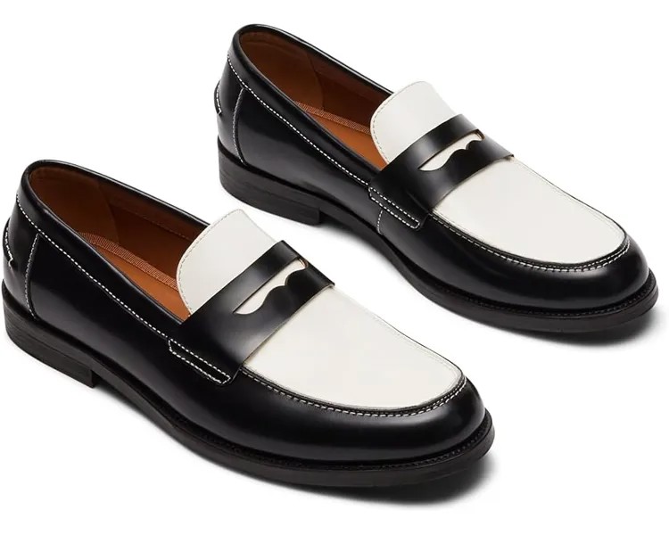 Лоферы Steve Madden Natan, цвет Black/White