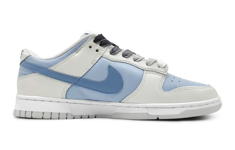 Кроссовки Nike Dunk Skateboarding Shoes Women's Low-top Grey/white, синий