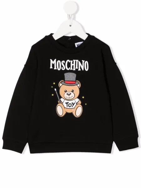 Moschino Kids джемпер с нашивкой Teddy