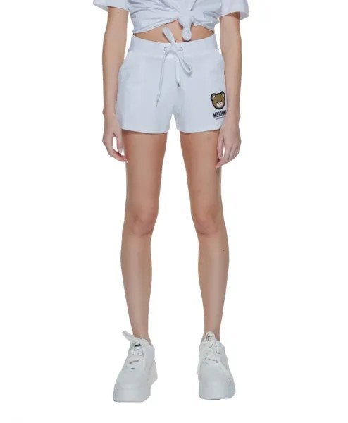 Спортивные шорты с логотипом Love Moschino, белый