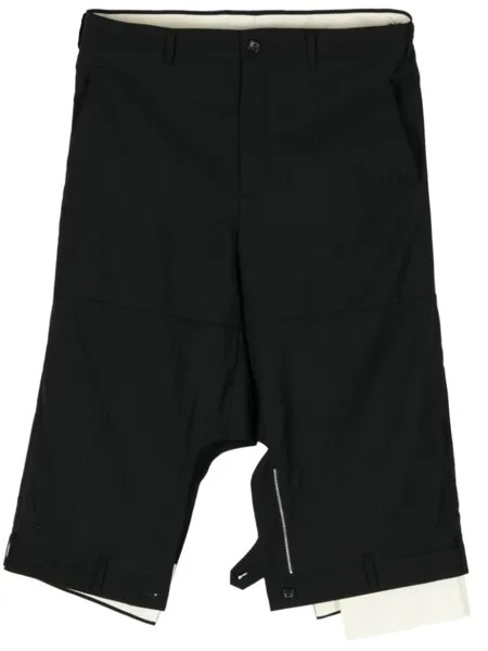Шорты в тонкую полоску Comme des Garçons Homme Plus, черный