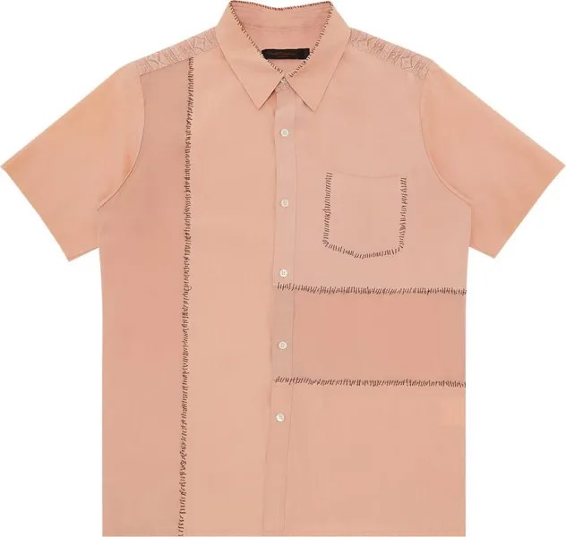 Рубашка Vintage Undercover Undercoverism For Rebels Short-Sleeve Shirt 'Light Pink', розовый