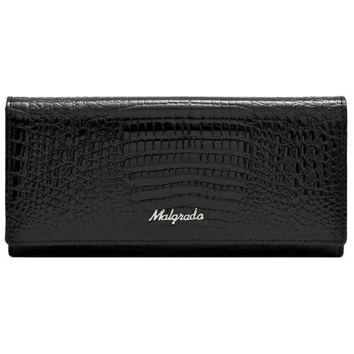 Кошелек malgrado, фактура под рептилию, black