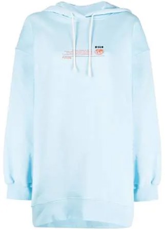MSGM худи с графичным принтом и кулиской
