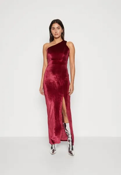 Вечернее платье Story One Shoulder Maxi WAL G., цвет wine