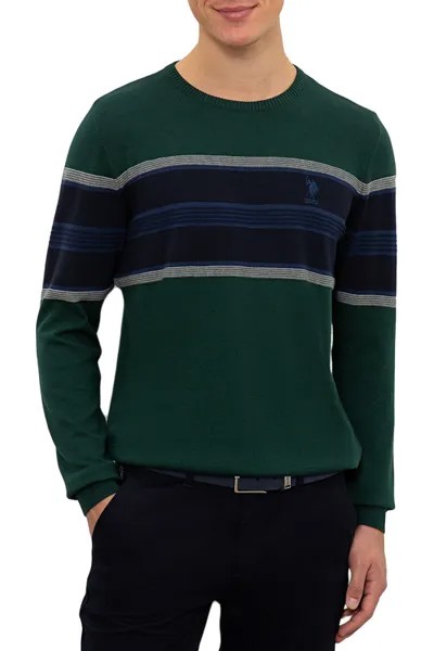 Джемпер мужской U.S. POLO Assn. G081GL0TK0Kalven зеленый M