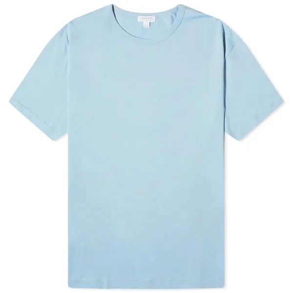 Футболка Sunspel Classic Crew Neck, цвет Sky Blue
