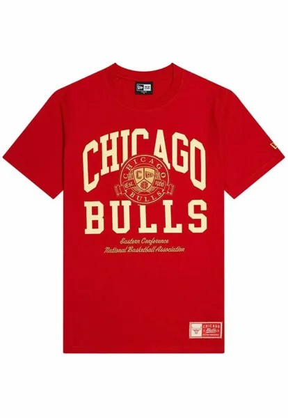 Спортивная футболка Nba Chicago Bulls Letterman Classic New Era, красный