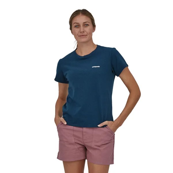 Спортивная футболка Patagonia P-6 Logo Responsibili-Tee, синий