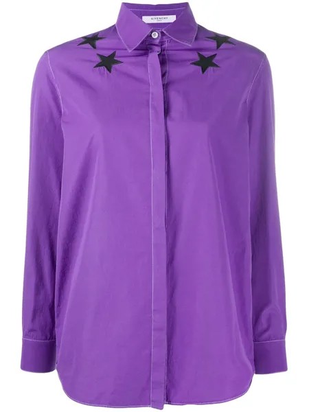 Givenchy Pre-Owned рубашка 2000-х годов с нашивками