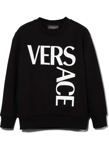 Versace Kids толстовка с логотипом