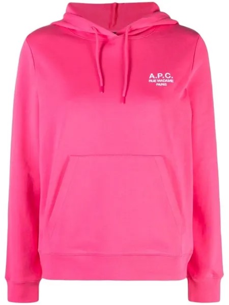 A.P.C. худи Manuela с кулиской, розовый