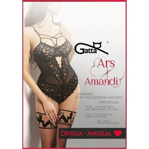 Чулки  Gatta Amandi Devilia-Angelia, 20 den, размер 3-4, черный