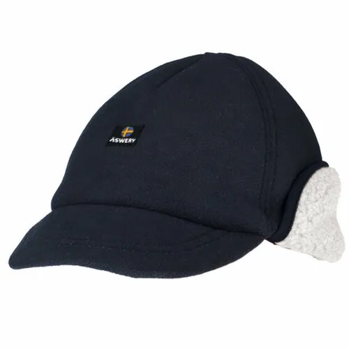 Шапка Aswery Baseball, размер 56, черный, белый