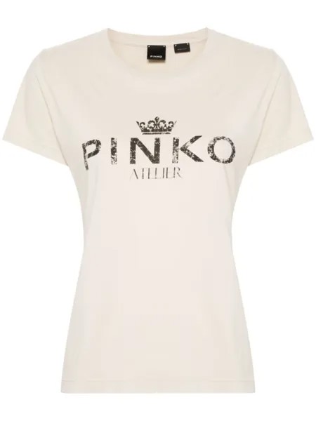 PINKO футболка Bussolotto, нейтральный цвет