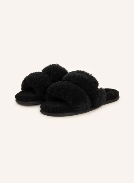 Тапочки maxi curly scuffetta Ugg, черный