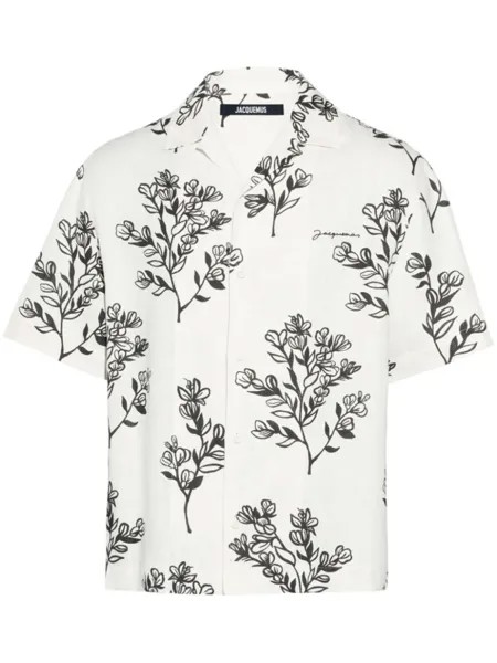 Jacquemus рубашка La Chemise Jean с цветочным принтом, белый
