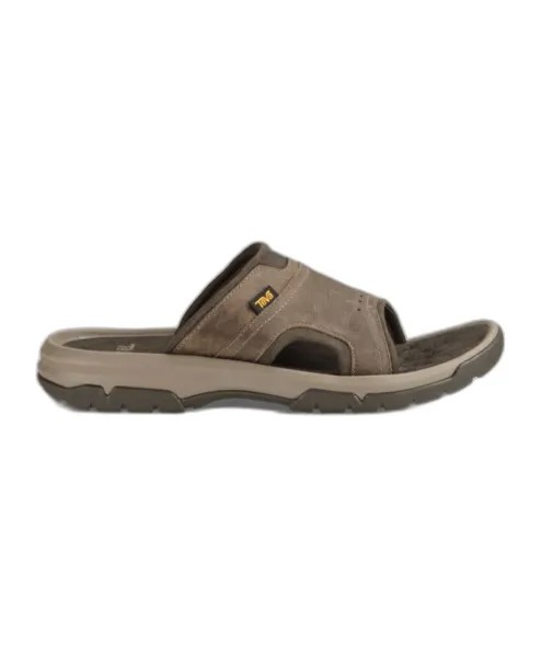 Удобные летние шлепанцы Teva, коричневый