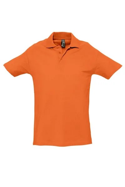 Рубашка-поло из тяжелого материала с короткими рукавами Spring II SOL'S, оранжевый