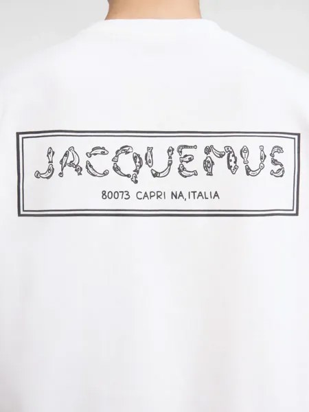 Футболка с вышитым логотипом Fisherman Меру Jacquemus, белый