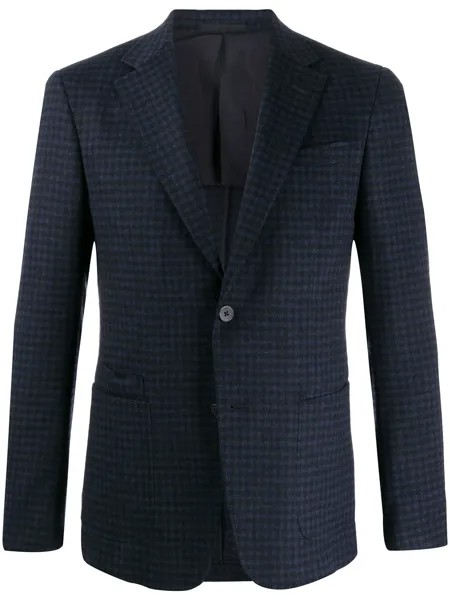Z Zegna клетчатый пиджак кроя слим