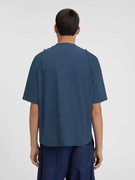 Футболка с объемными рукавами Le Камарг Jacquemus, темно-синий