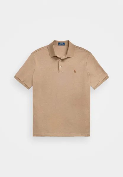 Рубашка поло CUSTOM SLIM FIT SOFT COTTON POLO SHIRT Ralph Lauren, коричневый