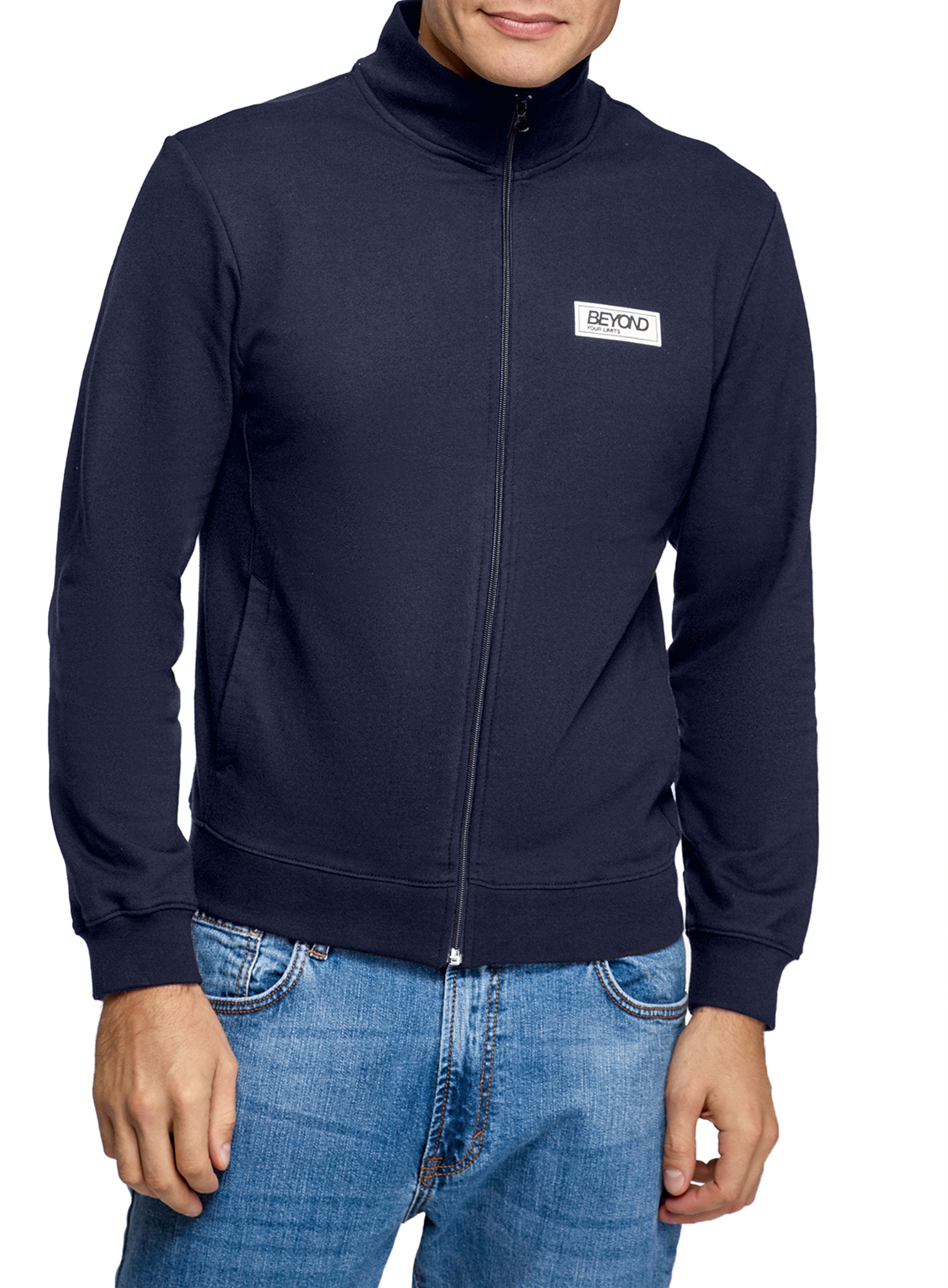 Олимпийка мужская oodji 5L125006I-1 черная 2XL