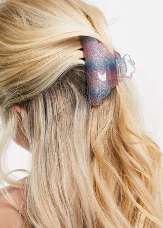 Разноцветная заколка-крабик для волос Monki Mai-Multi