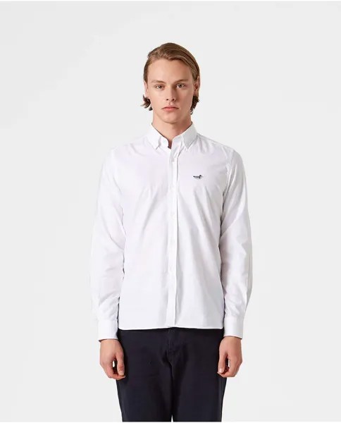 Мужская белая рубашка стандартного кроя с длинными рукавами Edmmond Studios, белый