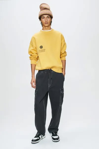 Свободные джинсовые джоггеры карго H&M, черный
