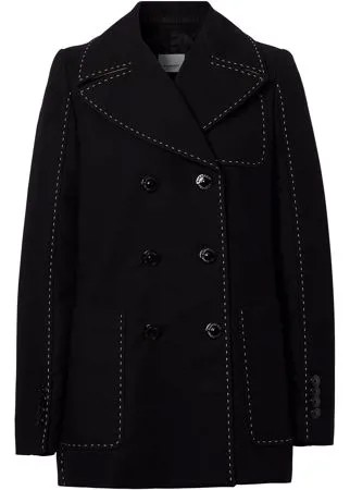Burberry бушлат с декоративной строчкой