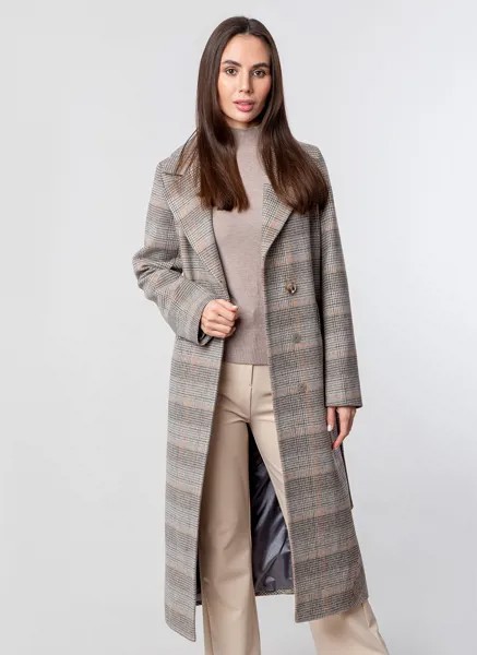 Пальто женское GallaLady 59938 разноцветное 40 RU