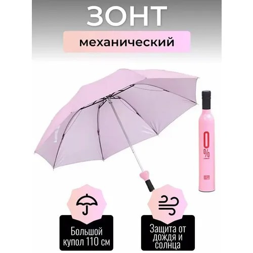 Мини-зонт Homemade, розовый