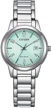 Японские наручные  женские часы Citizen FE1241-71X. Коллекция Eco-Drive