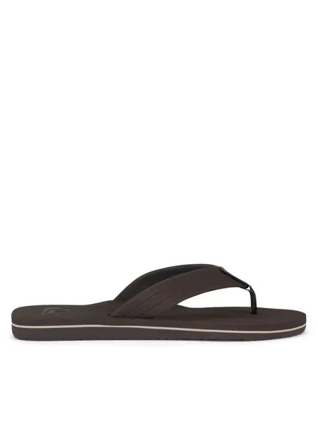 Шлепки Quiksilver, коричневый