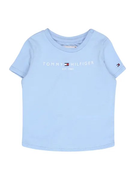 Обычная футболка Tommy Hilfiger, темно-синий/светло-голубой