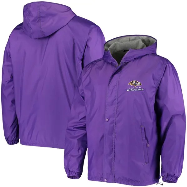 Мужская фиолетовая куртка с молнией во всю длину и логотипом Dunbrooke Baltimore Ravens Legacy Stadium