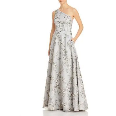 Женское вечернее платье макси цвета серебристого металлика Aidan Mattox 4 BHFO 3526
