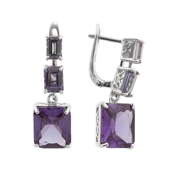 Серьги женские из серебра Balex Jewellery 2405937700, александрит